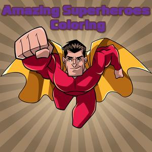 play Amazing Superheroes Coloring