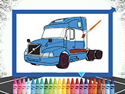 play Volvo Trucks Coloring