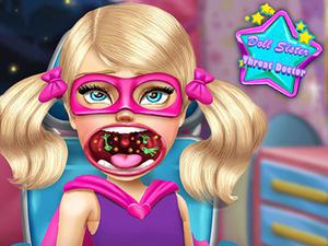 play » Doll Sister Throat Doctor