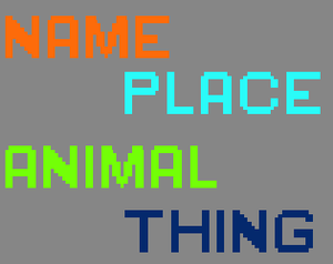 play Name Place Animal Thing