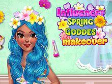 play Influencer Spring Goddess Makeover