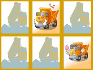 play Dump Trucks Memory