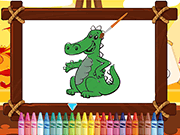 play Friendly Dragons Coloring