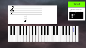 play Piano Note Familiarisation Tool