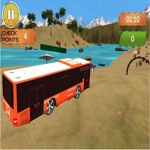 play Beach Bus Driving : Water Surface Bus