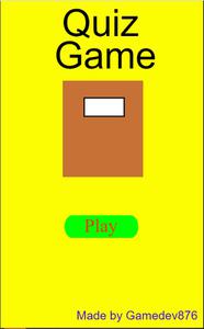 play Quiz Game Demo