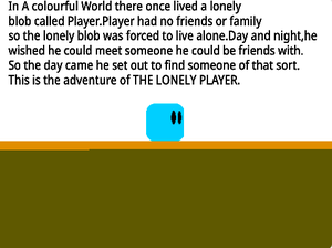 play A Friend For Player (A Scrolling Platformer)