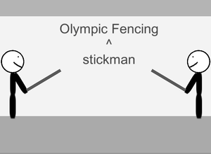 play Olympic Stickman Fencing