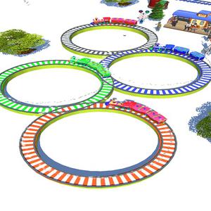 play Lowpolly Train Racing Game