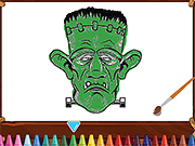 Vampires And Frankenstein Coloring