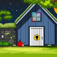 play G2J Blue Wood Cabin Escape