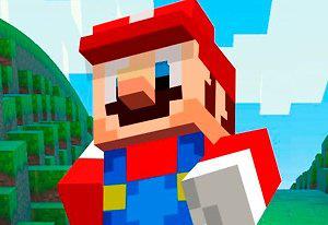 play Super Mario Minecraft Runner