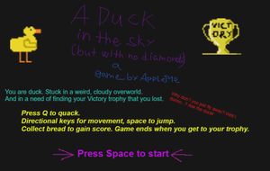 play A Duck In The Sky (But With No Diamonds)