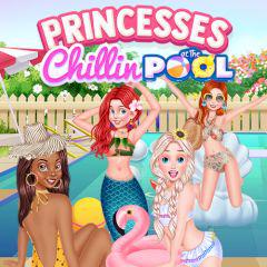 Princesses Chillin At The Pool