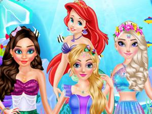 play Princess Mermaid Style Makeup