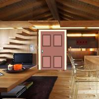 play Gfg Wooden House Interior Escape