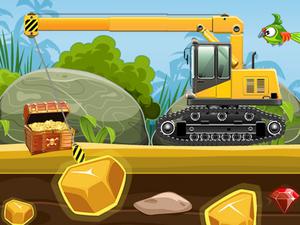 play Gold Truck Crane