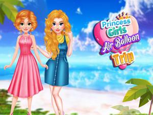 play Princess Girls Air Balloon Trip