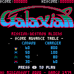 play Pico8 Galaxian
