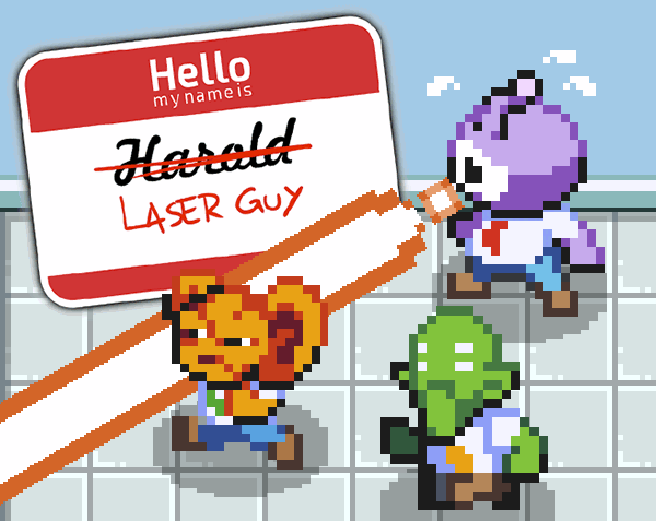 play Laser Guy (Harold)