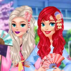 play Princess Girls Trip To Japan - Free Game At Playpink.Com