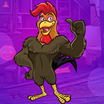 Muscular Rooster Escape