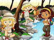 play Camping Kids Jigsaw