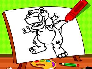 play Easy Kids Coloring Dinosaur