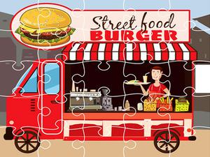 play Burger Trucks Jigsaw