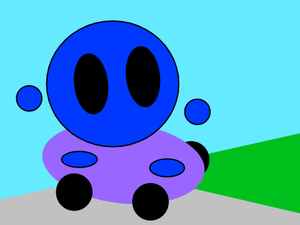 Blue Blob'S Skateboarding Adventure