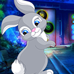 Cute White Rabbit Escape