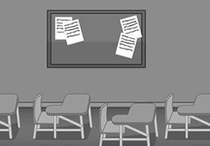 play Black And White Escape Classroom