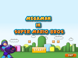 play Megaman In Super Mario Bros