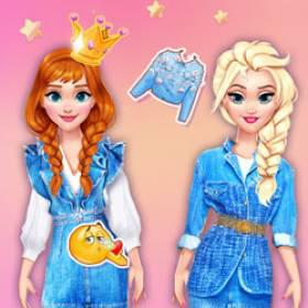 Princesses Cool #Denim Outfits - Free Game At Playpink.Com