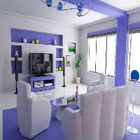 Fun Light Blue Living Room Escape