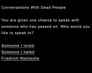 play Conversations With Dead People