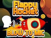 Flappy Rocket Playing With Blowing To Mic