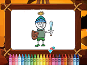 play Knight War Coloring