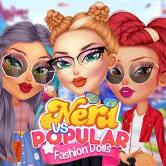 play Nerd Vs Popular Fashion Dolls