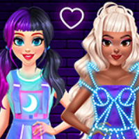 play Bff Neon Fashion Dress Up