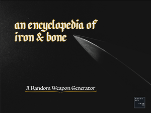 play An Encyclopedia Of Iron And Bone