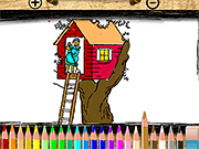 play Tree House Coloring Book