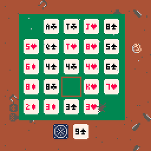 play Empty Saloon -- Poker Solitaire