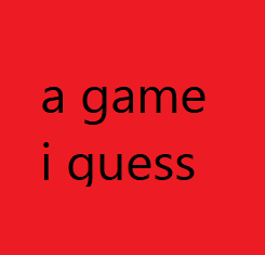play (Not) An Actual Game