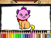 Cute Kitty Coloring Book