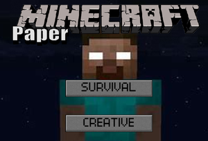 play Minecraft Paper