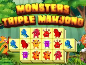 play Monster Triple Mahjong