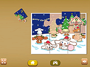 play Hello Kitty Christmas Jigsaw Puzzle