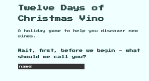 play 12 Days Of Christmas Vino