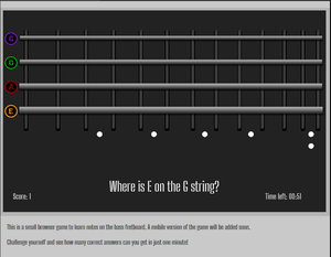 play Bass Fretboard Trainer